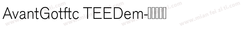 AvantGotftc TEEDem字体转换